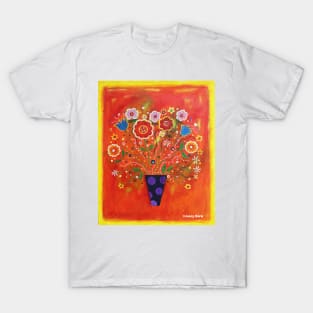 'Flowers in a Decorative Vase' T-Shirt